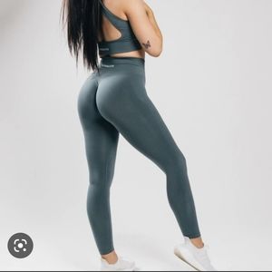 Aplalete Amplify leggings. Charcoal,Size small